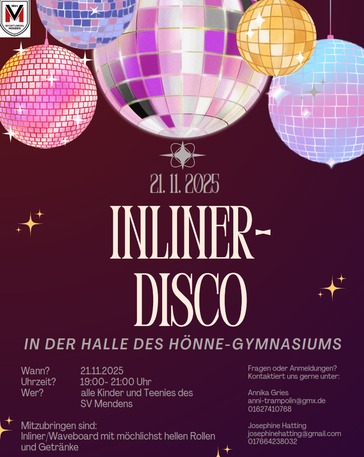 Inliner Disco der Turnabteilung